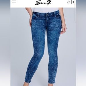 Seven7 x Sunrise London Acid Wash Denim Jeans - Juniors Size 7 - NWT
